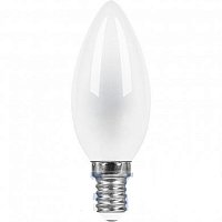 Лампа светодиодная филамент матовая Feron LB-73 Свеча E14 9W 2700К